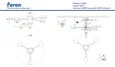 Светильник потолочный GX53 15Wx4, 230V, белый, AL268 GELA Feron