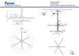 Светильник потолочный GX53 15Wx6, 230V, черный, AL270 GELA Feron