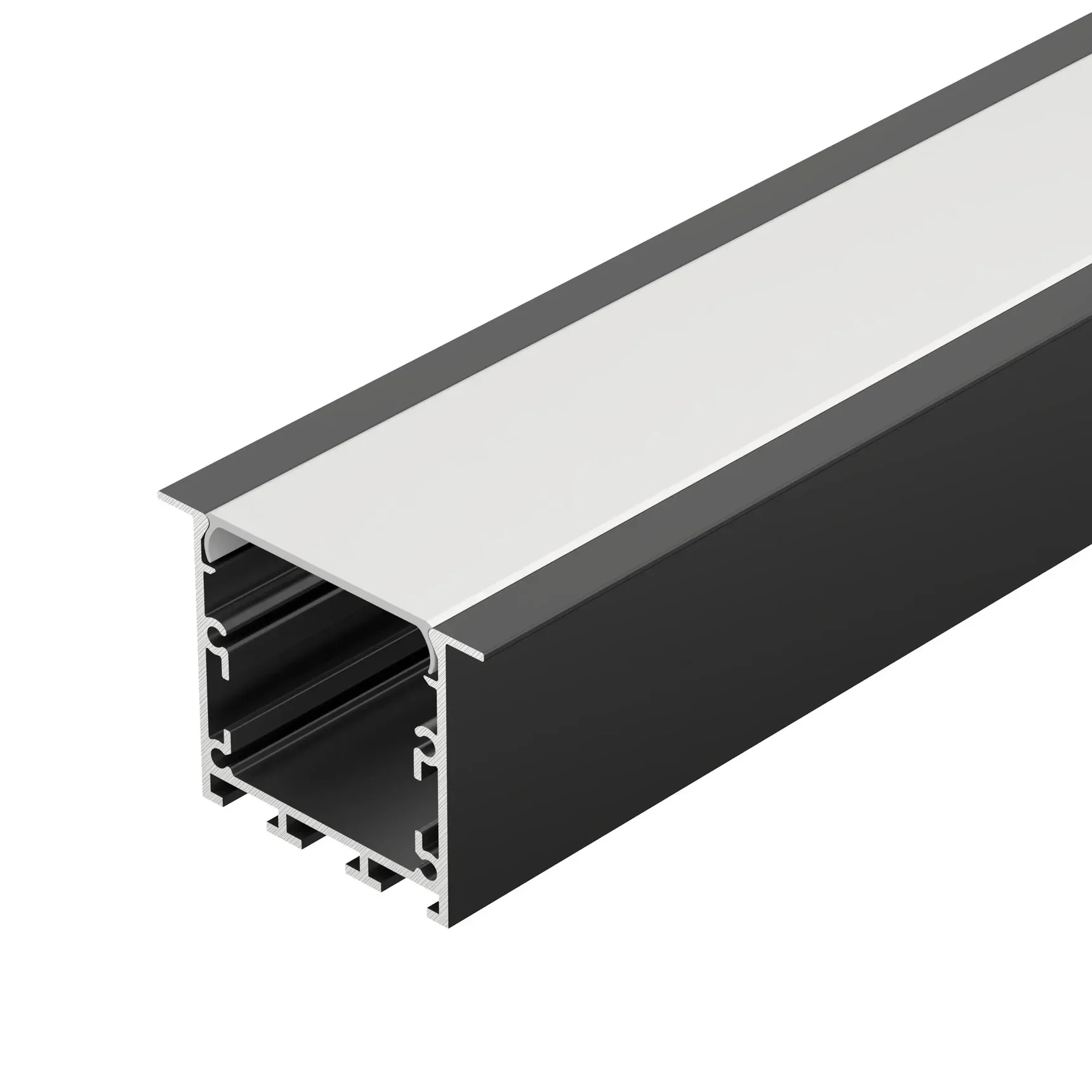 Профиль LINIA49-F-М-2500 BLACK (Arlight, Алюминий) 055395