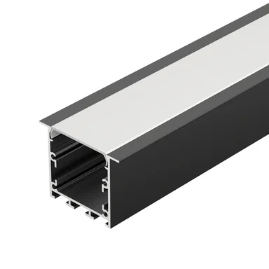 Профиль LINIA49-F-М-2500 BLACK (Arlight, Алюминий) 055395