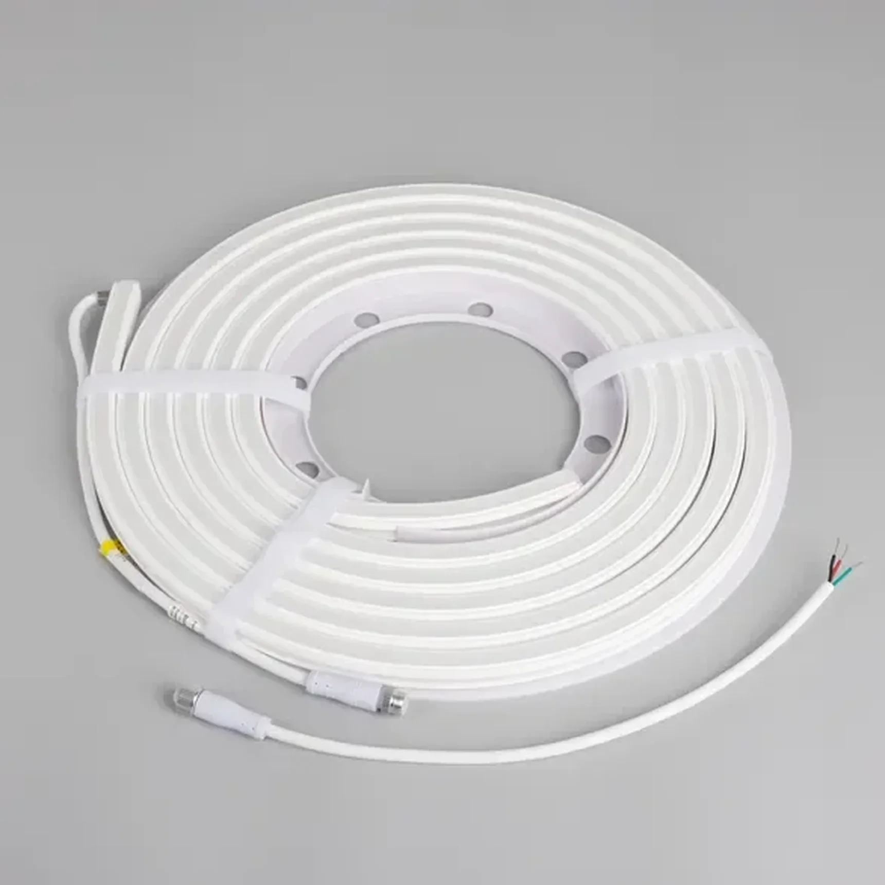 Светодиодная лента герметичная SPI WAVE-SIDE-DOUBLE-A80-16x15mm 24V RGB PX10 (12 W/m, IP67, 5m, wire x1) (Arlight, Вывод боковой, 5 лет) 056387