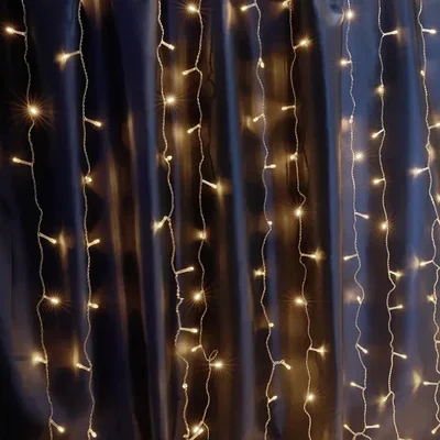 Гирлянда - занавес 230V 240 LED 2*2м, 2700K, IP44 , сетевой шнур 3м в комплекте, CL20