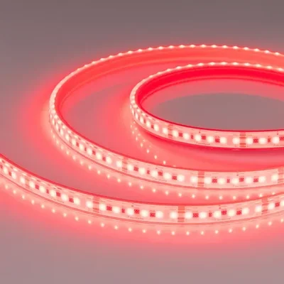 Светодиодная лента герметичная DOT-PFS-X120-12mm 24V RGB (14 W/m, IP68, 5m) (Arlight, 5 лет) 058096