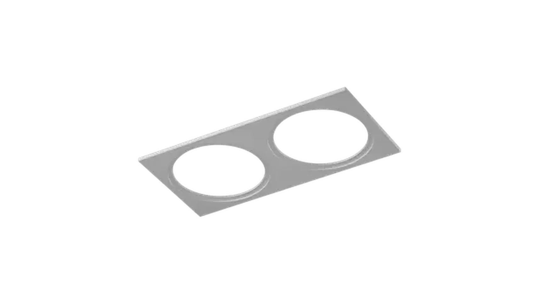 Рамка двойная для серии COMBO 1 квадратная, белая, COMBO-1S2-WH