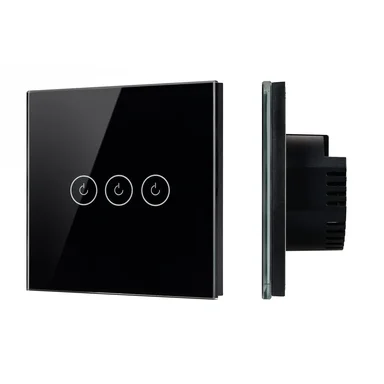 Выключатель сенсорный SWT-OMALI-S03-ZB-BK (250V, 10A, Zigbee) (Arlight, Стекло)