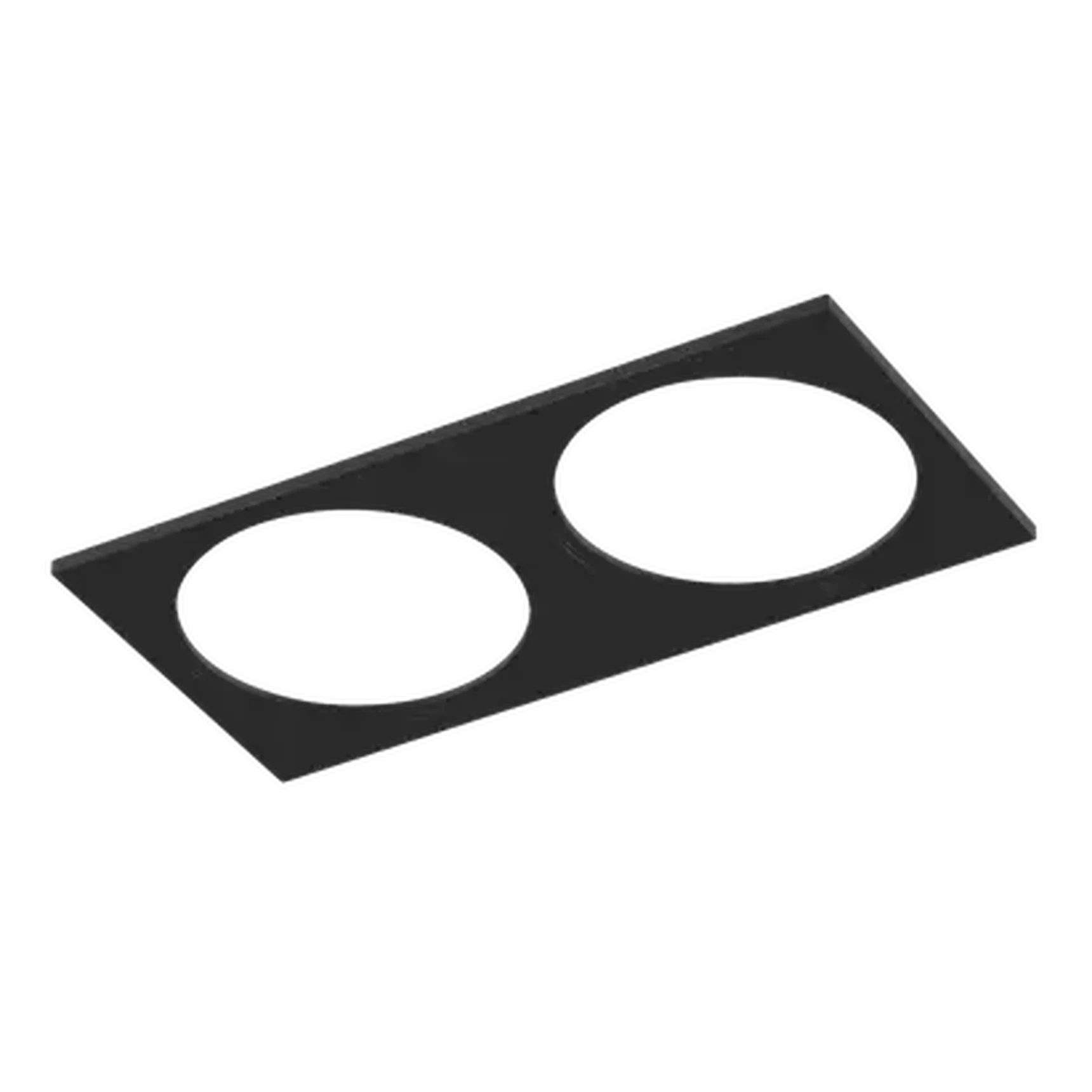 Рамка двойная для серии COMBO 4, квадратная, черная, COMBO-4S2-BL