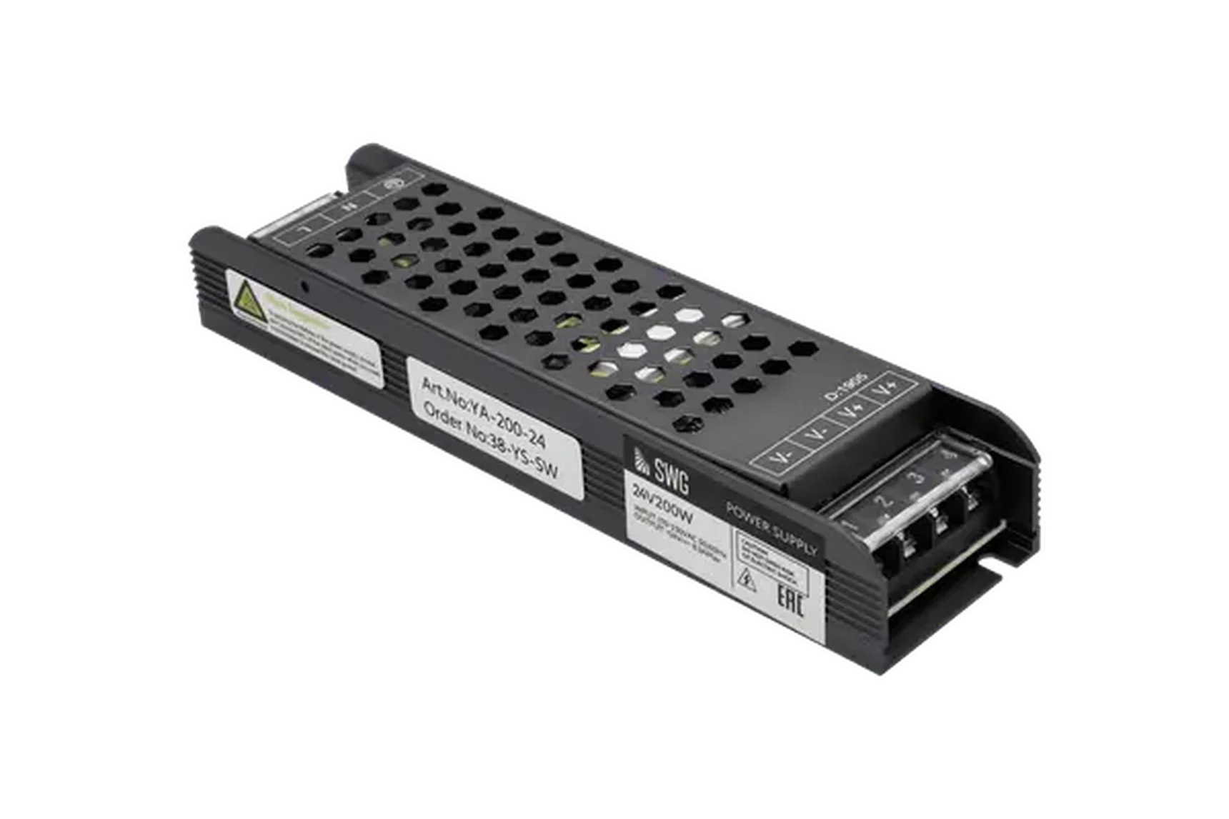 Блок питания для светодиодной ленты, 200Вт, 24В, YA-200-24