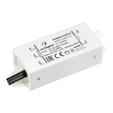 Блок питания ARPV-24010-D (24V, 0.42A, 10W) (Arlight, IP67 Металл, 3 года)