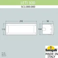 Светильник для подсветки лестниц встраиваемый FUMAGALLI LETI 300 5C1.000.000.LYF1R Серый