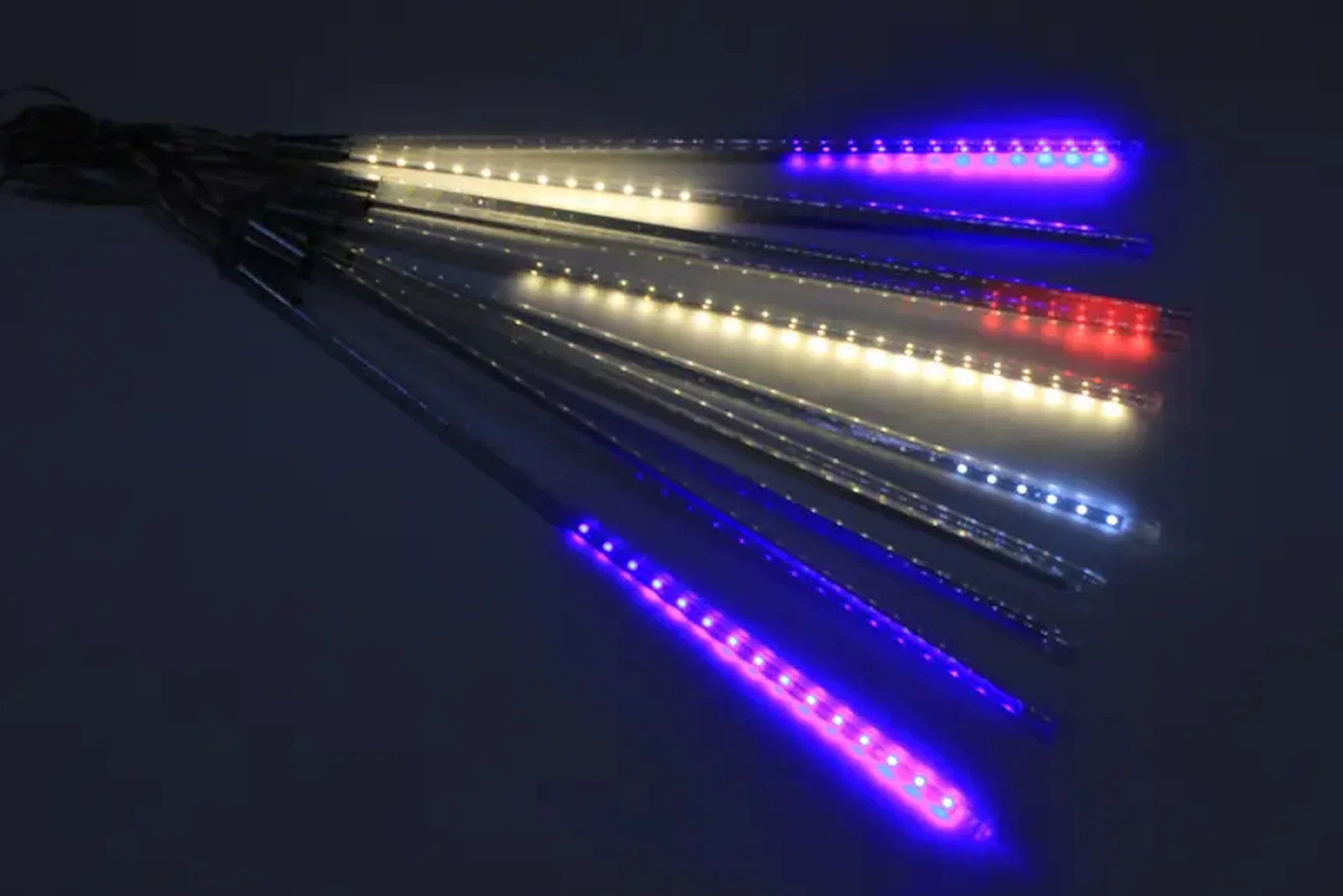 2021 Сосульки Трубки D12mm,10шт 0,5М Мульти (R/G/Y/B) LED-PLM-SNOW-540SMD-0.5*4.5M-10-12V-M не соед