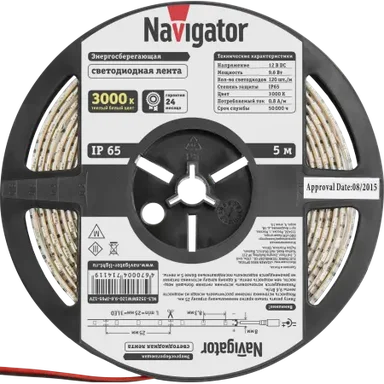 Светодиодная лента NLS-3528WW120-9.6-IP65-12V R5