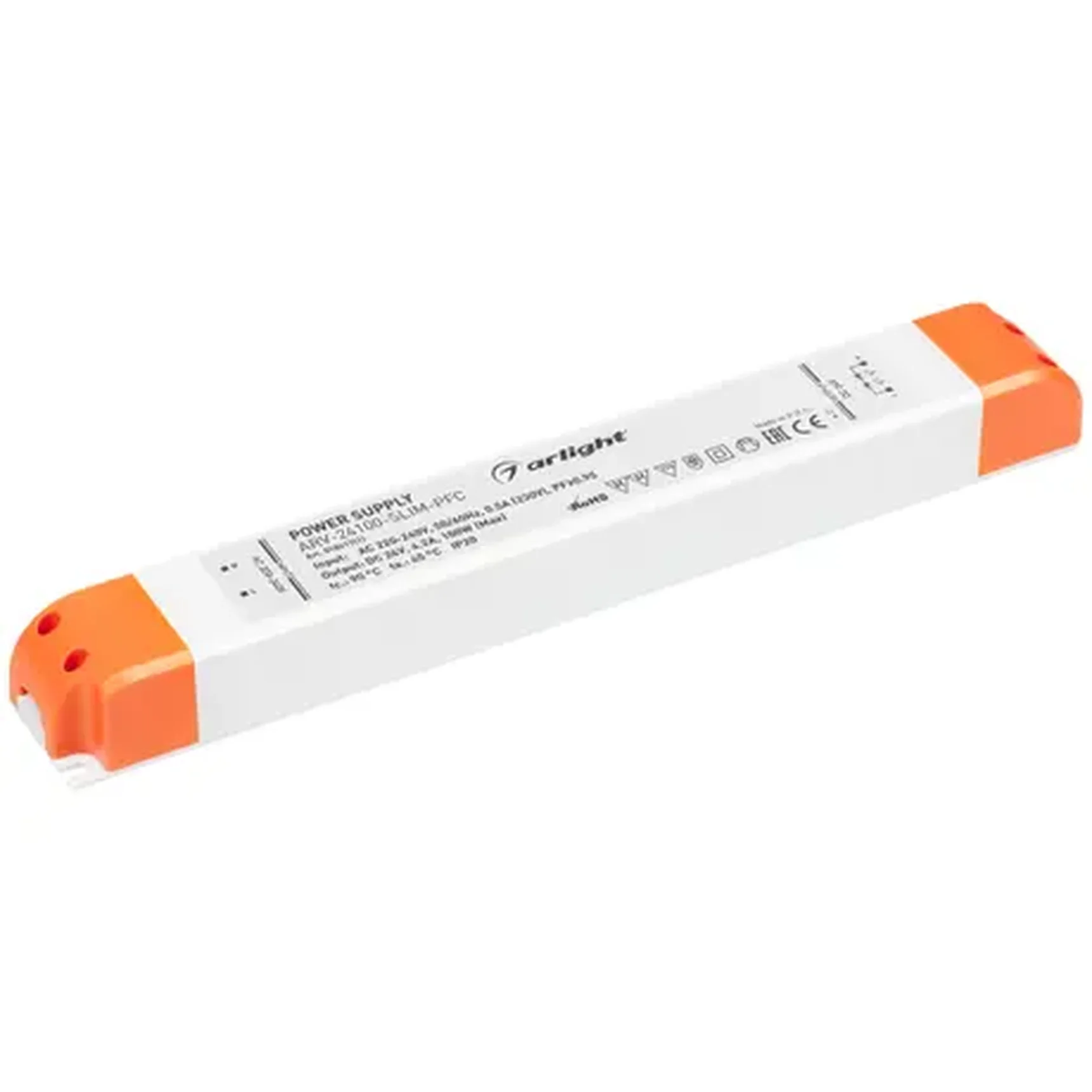 Блок питания ARV-24100-SLIM-PFC (24V, 4.2A, 100W) (Arlight, IP20 Пластик, 2 года), 018617(1)
