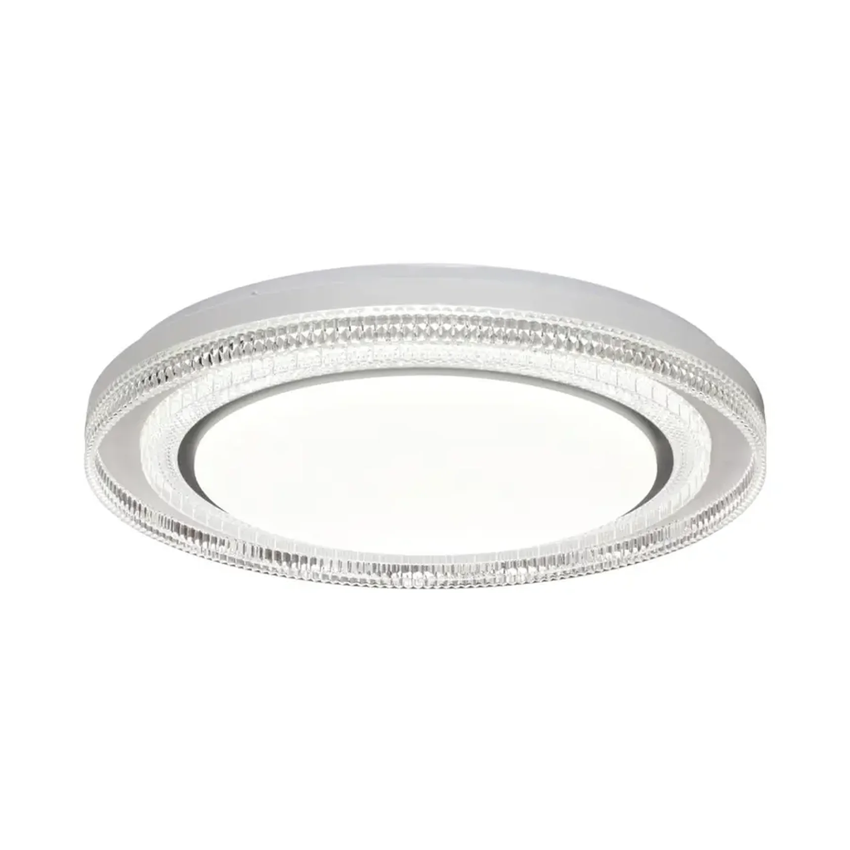 7642/EL MARON SN 128 Светильник пластик/серебрист. LED 70Вт 3000-6000K D490 IP43 пульт ДУ SUZY SILVER