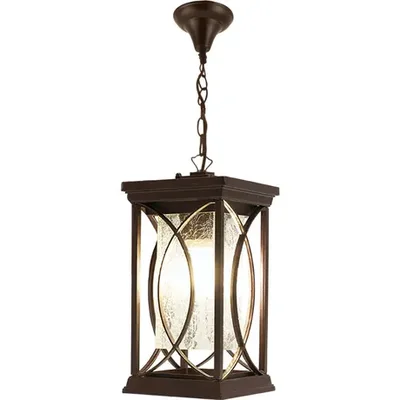 Светильник садово-парковый, 60W 230V E27 коричневый, PL652 (на цепочке500мм)