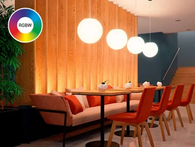 Светильник подвесной Шар SPHERE_P (E27) 35 IP40 RGBW (set)