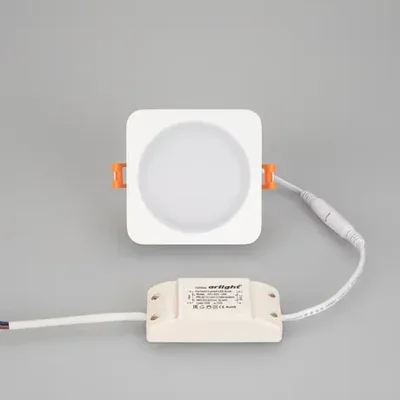 Светодиодная панель LTD-96x96SOL-10W Day White 4000K (Arlight, IP44 Пластик, 3 года)