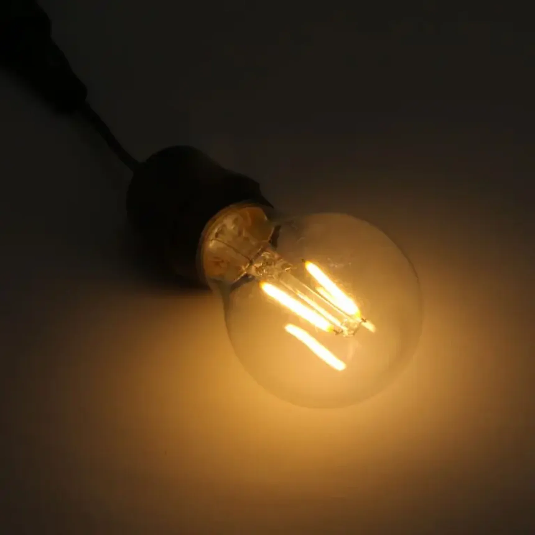 Лампа Филаментная Классика A60 220В, Цоколь E27, 1Вт, Тепло-белая, 2700К