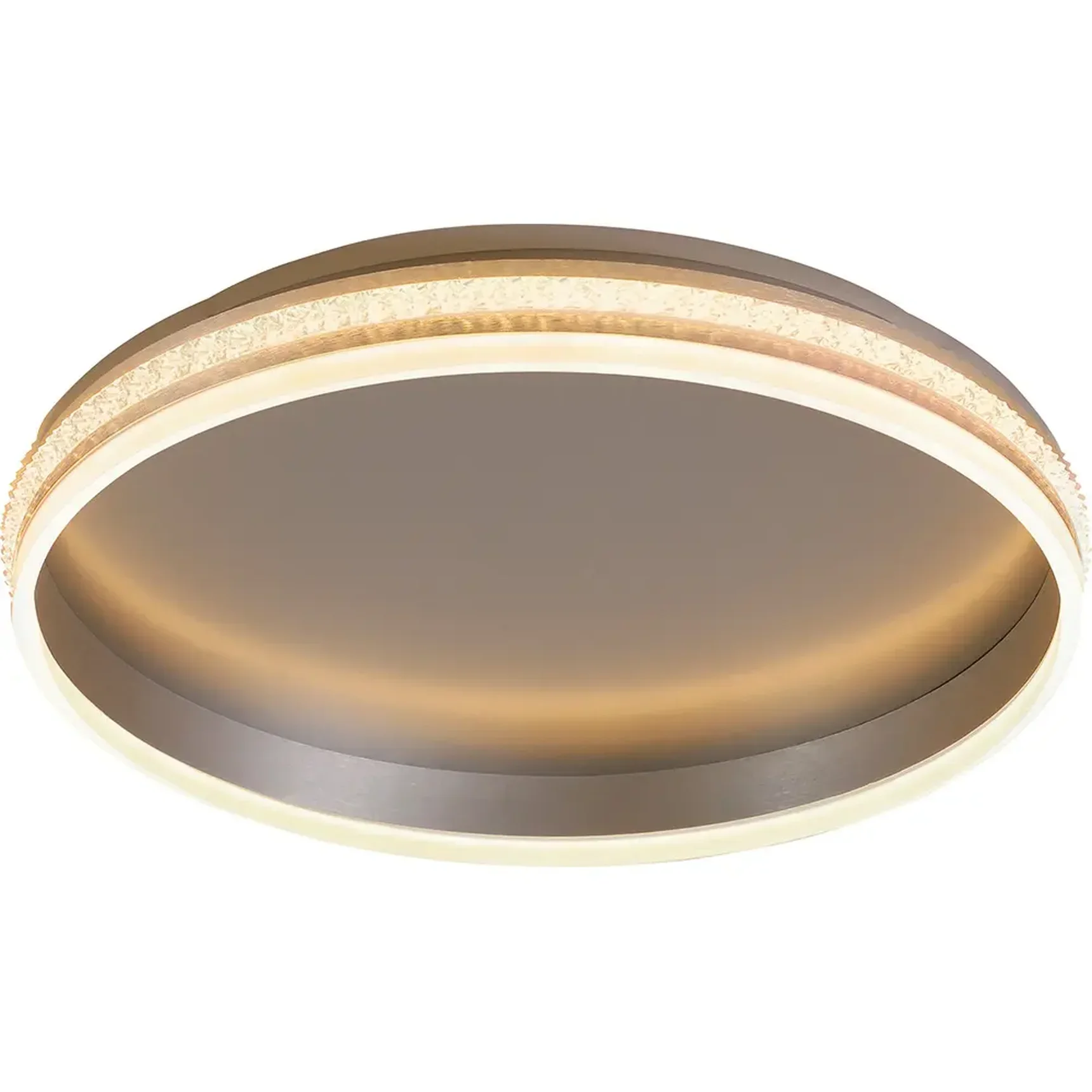 Светильник светодиодный управляемый с пультом, с батарейками 2*ААА, 80W, Max. 4800Lm, 3000К-6500K, IP20, серебро AL5880 SHINING RING