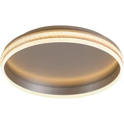 Светильник светодиодный управляемый с пультом, с батарейками 2*ААА, 80W, Max. 4800Lm, 3000К-6500K, IP20, серебро AL5880 SHINING RING