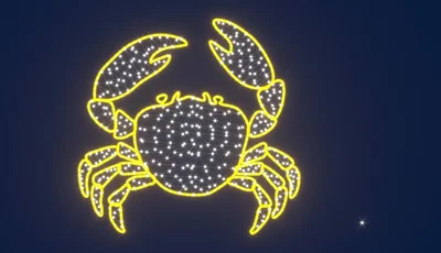 Светодиодная консоль Rich LED на металлокаркасе, Краб, 220 В, RL-KN-S-01-22