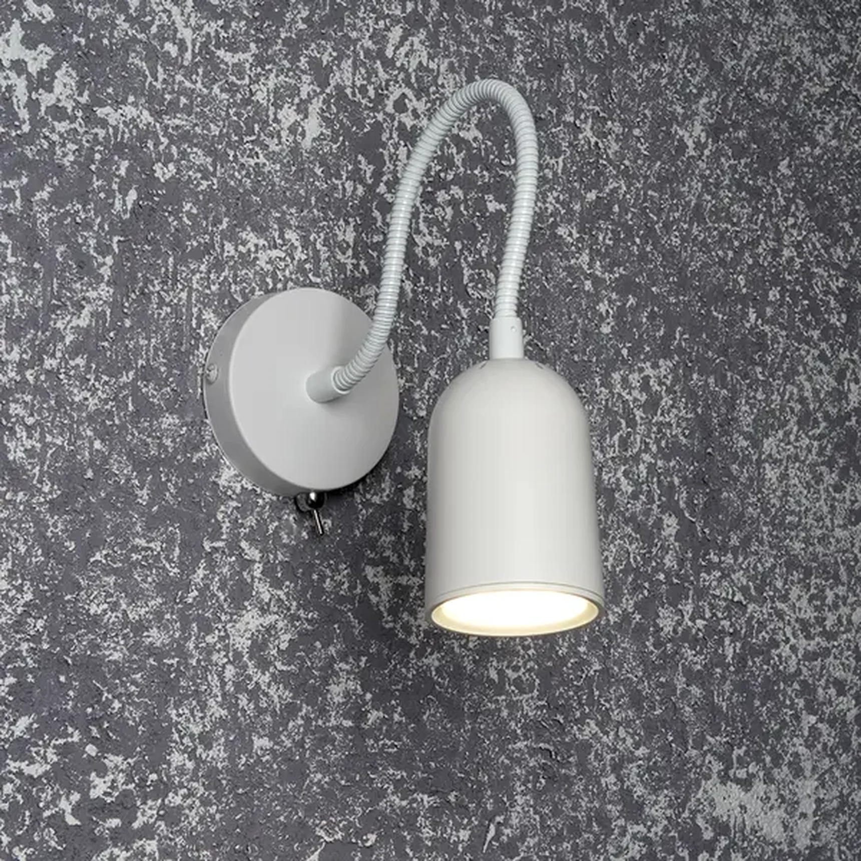 Светильник ML400 настенный под лампу с выключателем MR16/GU10, 35W,  белый, 48441