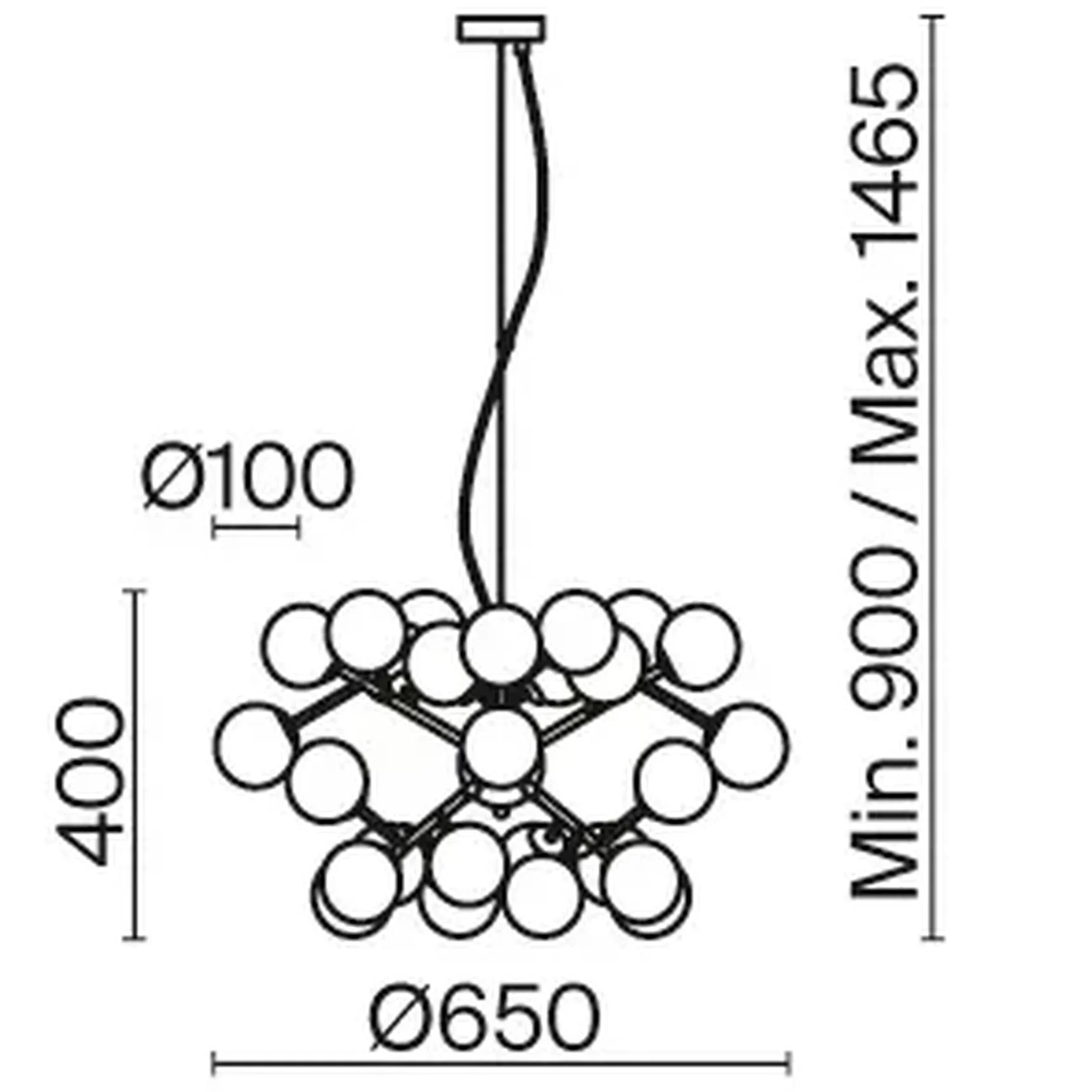 Подвесной светильник Dallas G9х24, MOD545PL-24B