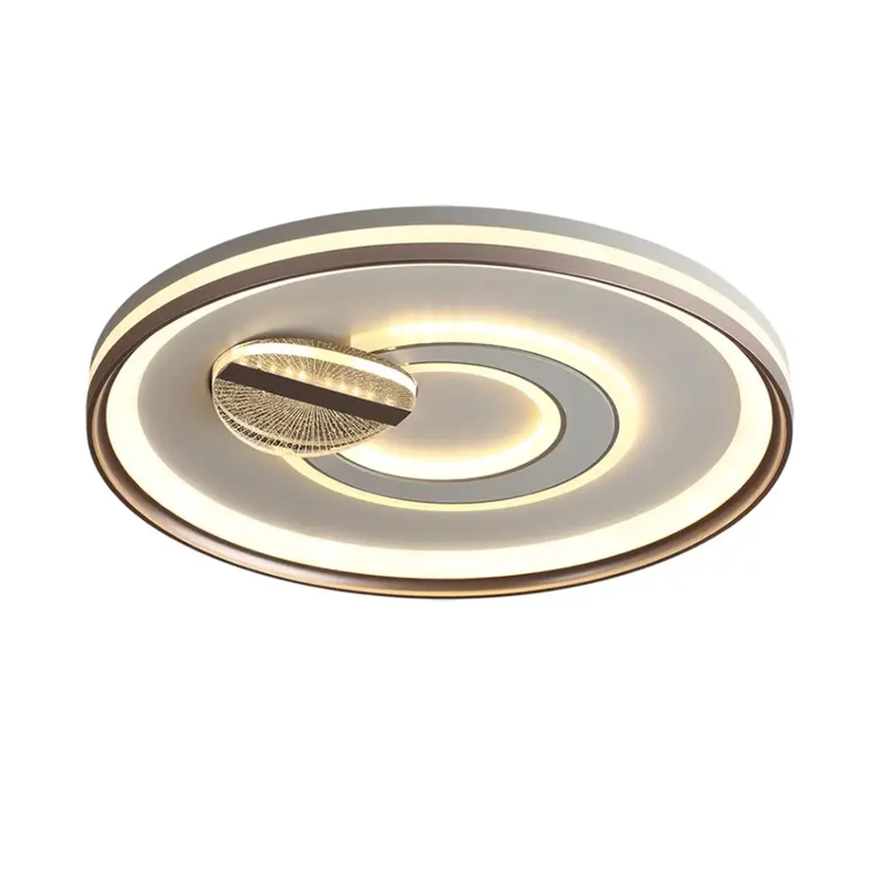 7787/85L PIKO LED SN Светильник металл/белый/бронза LED 85Вт 3000-6500K D495 IP20 пульт ДУ GEMINI