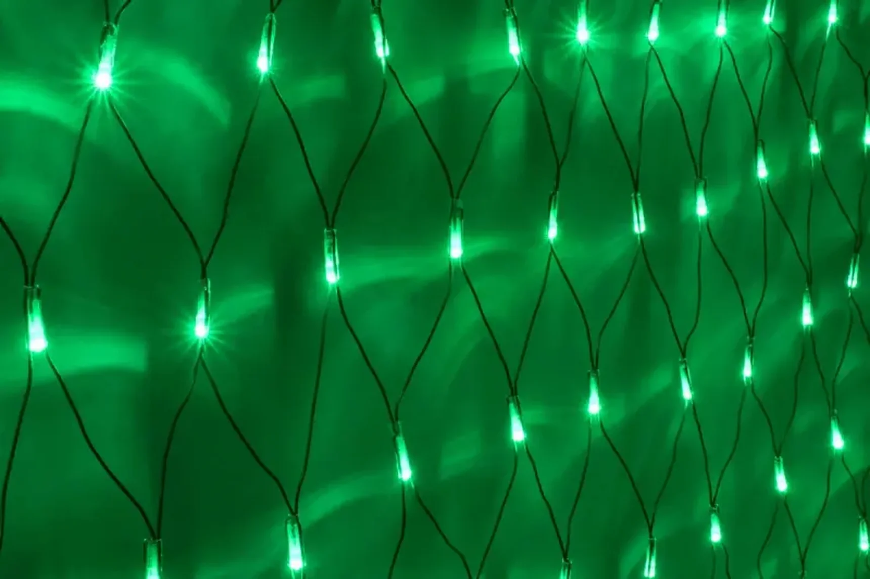 LED-XG-288-2*1.5M-230V-S ЗЕЛЕН LED на чернoм пров