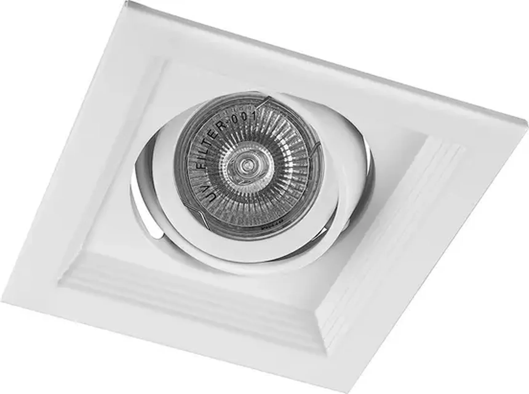 Светильник потолочный встраиваемый, MR16 G5.3 белый, DLT201