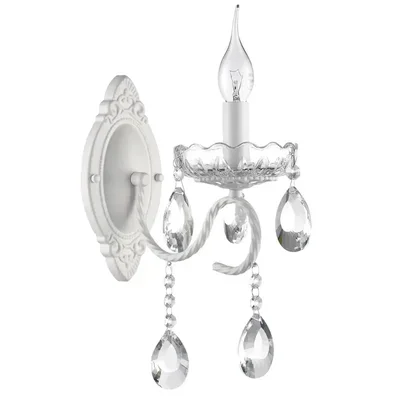 8189/1W CLASSI LN25 белый металл/хрусталь Бра E14 1*40W 220V SNOW