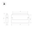 Светильник MAG-ORIENT-LASER-FOLD-S230-12W Warm3000 (BK, 30 deg, 48V, DALI) (Arlight, IP20 Металл, 3 года)