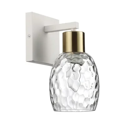 6583/1W MODERNI LN25 белый, золотой/прозрачный/металл/стекло Бра E27 1*40W 220V ICE