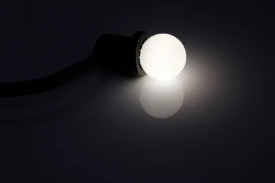 Лампа для белт-лайт LED G45 0.5W 220-240V 4100K White E27 (ДИММИРУЕМАЯ) белая новый завод