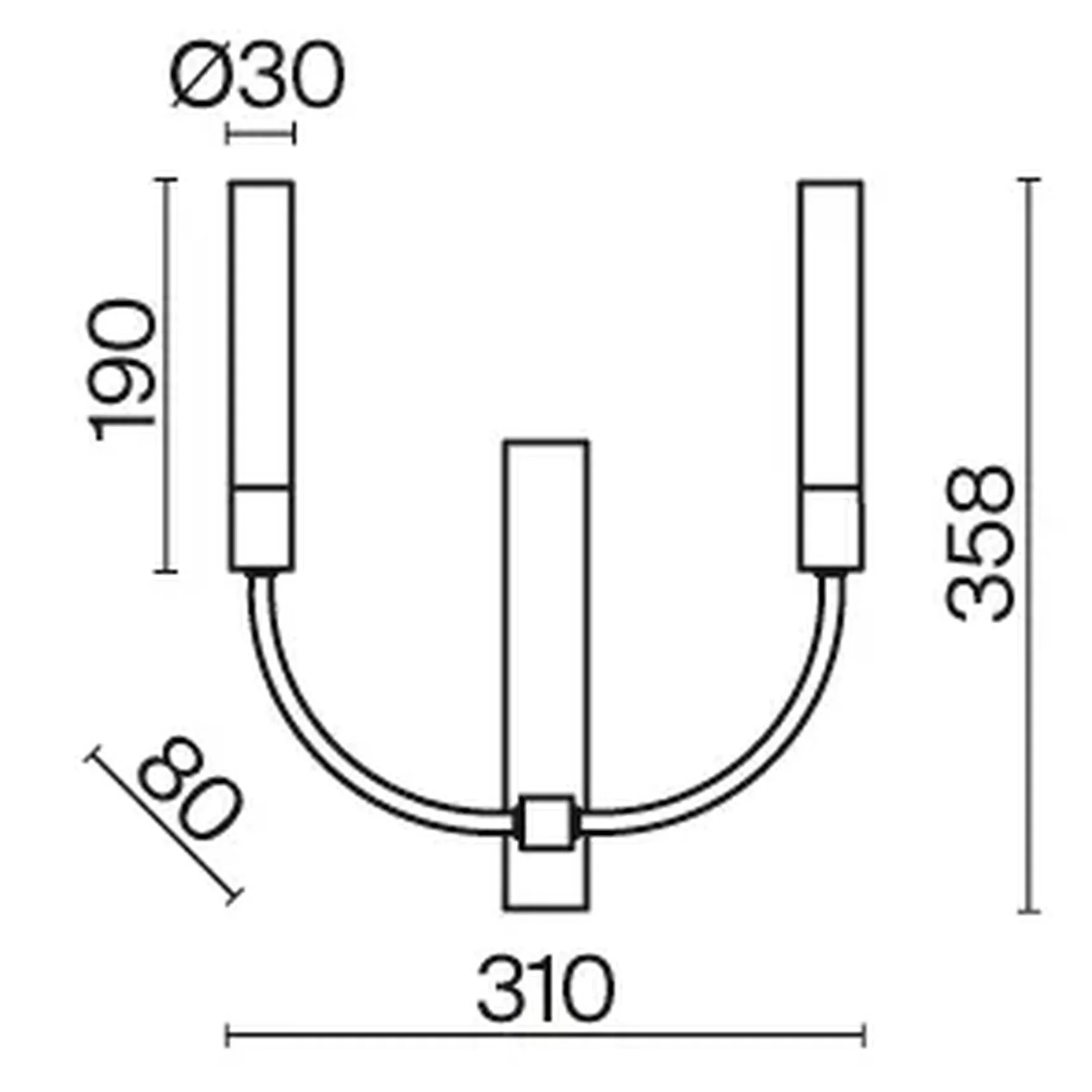 Настенный светильник (бра) Deja Vu G9х2 25Вт MOD423WL-02C