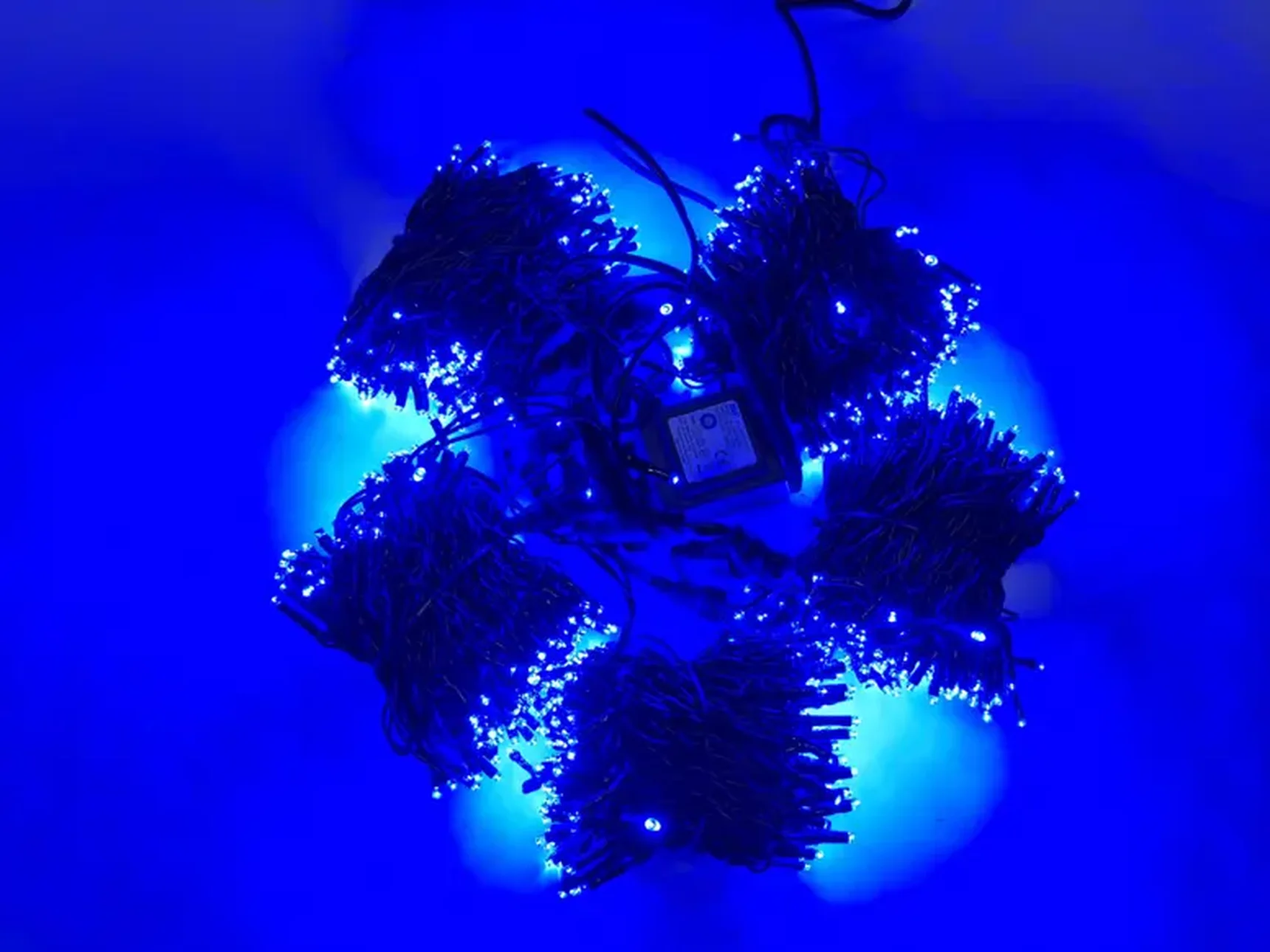 LED-PLS-200*5-20M*5-24V-B/BL-F(B) Flash LED гирлянда Спайдер 5*20м 24V, синие LED/черный провод