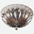 NEWPORT 62000 62004/PL cognac, Потолочный светильник, Chrome Cognac glass D40*H17 cm Е14 4*60W