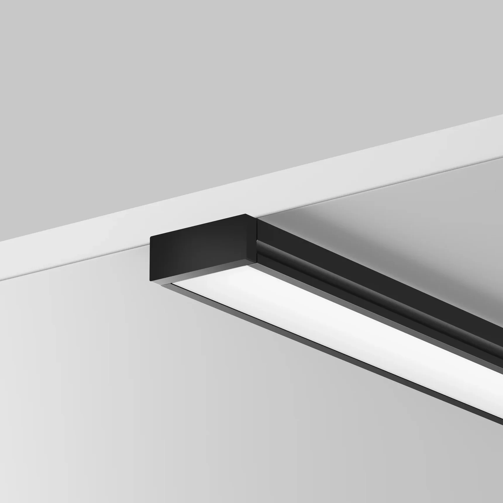 Алюминиевый профиль накладной 15x6 (Черный, 2 м), ALM-001-B-2M 631003