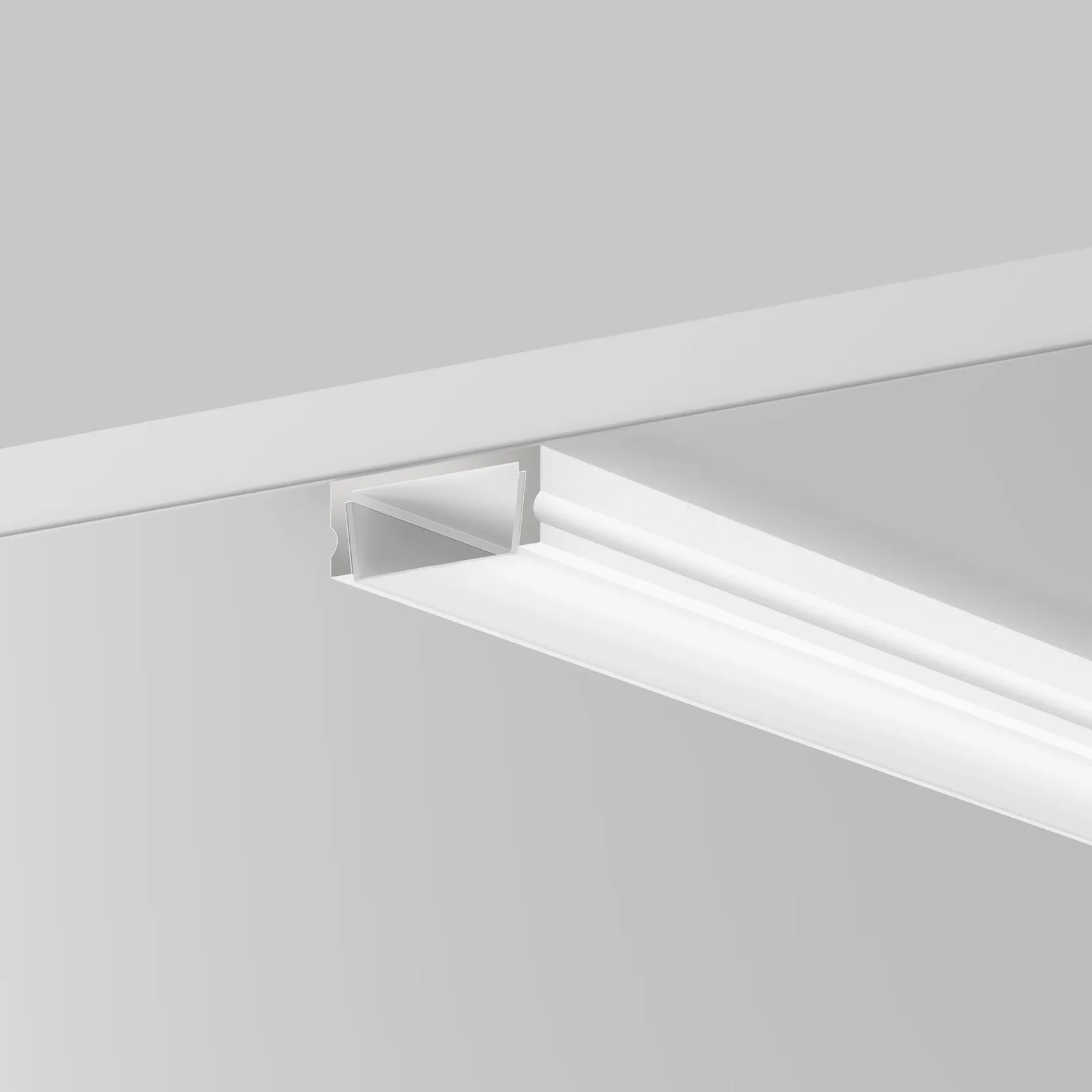 Алюминиевый профиль накладной 15x6 (Белый, 2 м), ALM-001-W-2M 631004