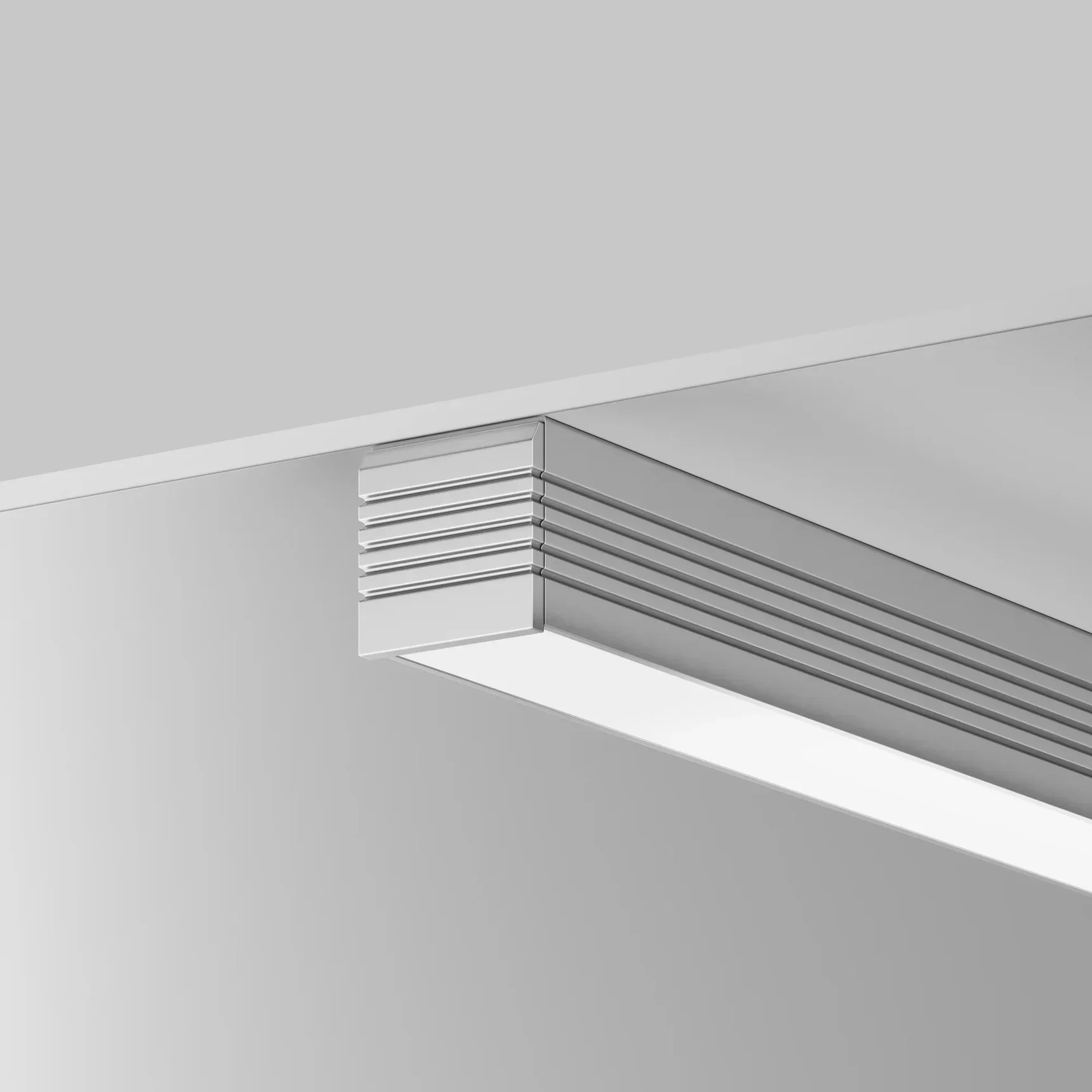 Алюминиевый профиль накладной 35x35 (Серебро, 2 м), ALM-3535AT-S-2M 631008