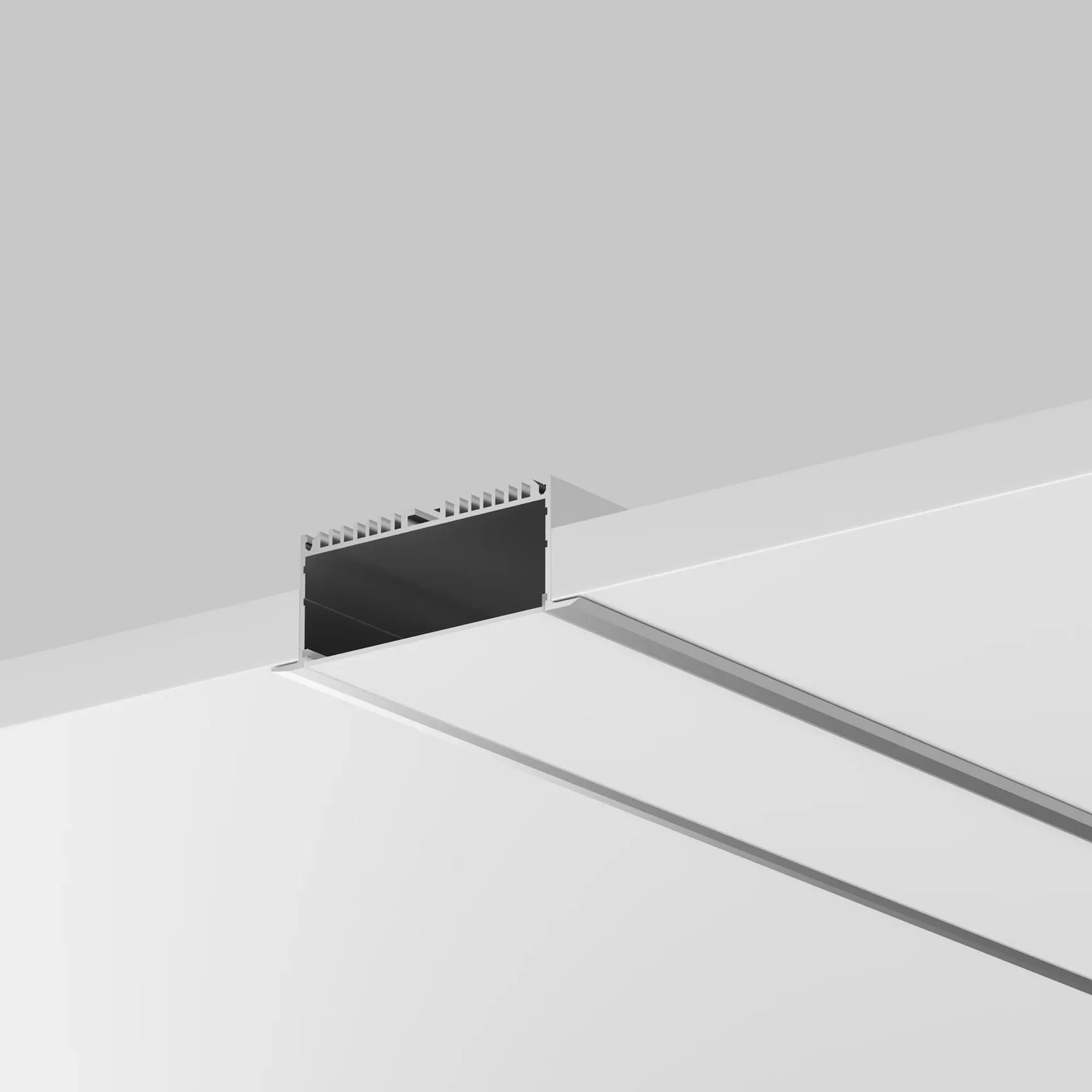 Алюминиевый профиль встраиваемый ALM-8832-S-2M