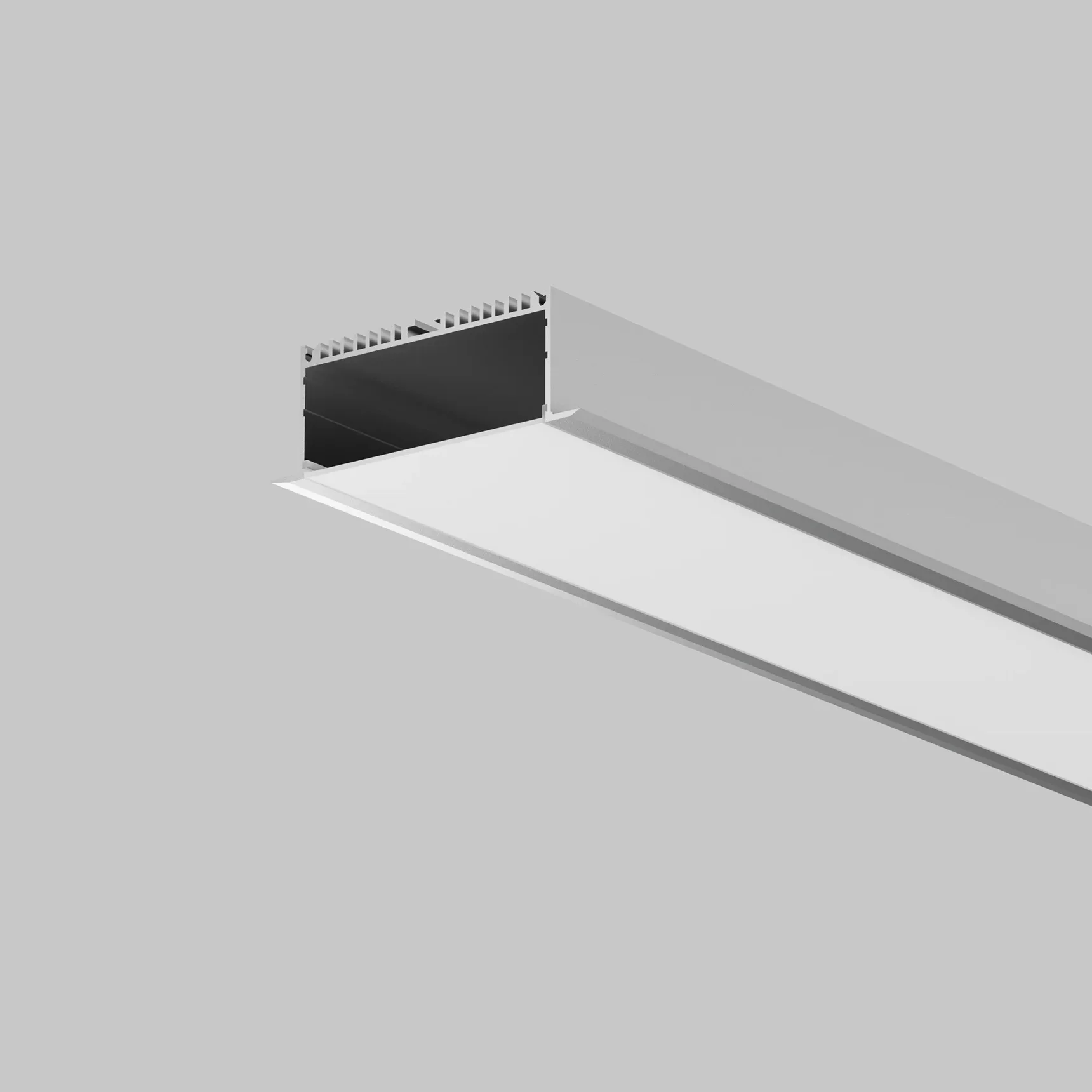 Алюминиевый профиль встраиваемый ALM-8832-S-2M