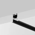 Алюминиевый профиль встраиваемый скрытого монтажа 22x22 (Черный, 2 м), ALM-2222-B-2M 632013