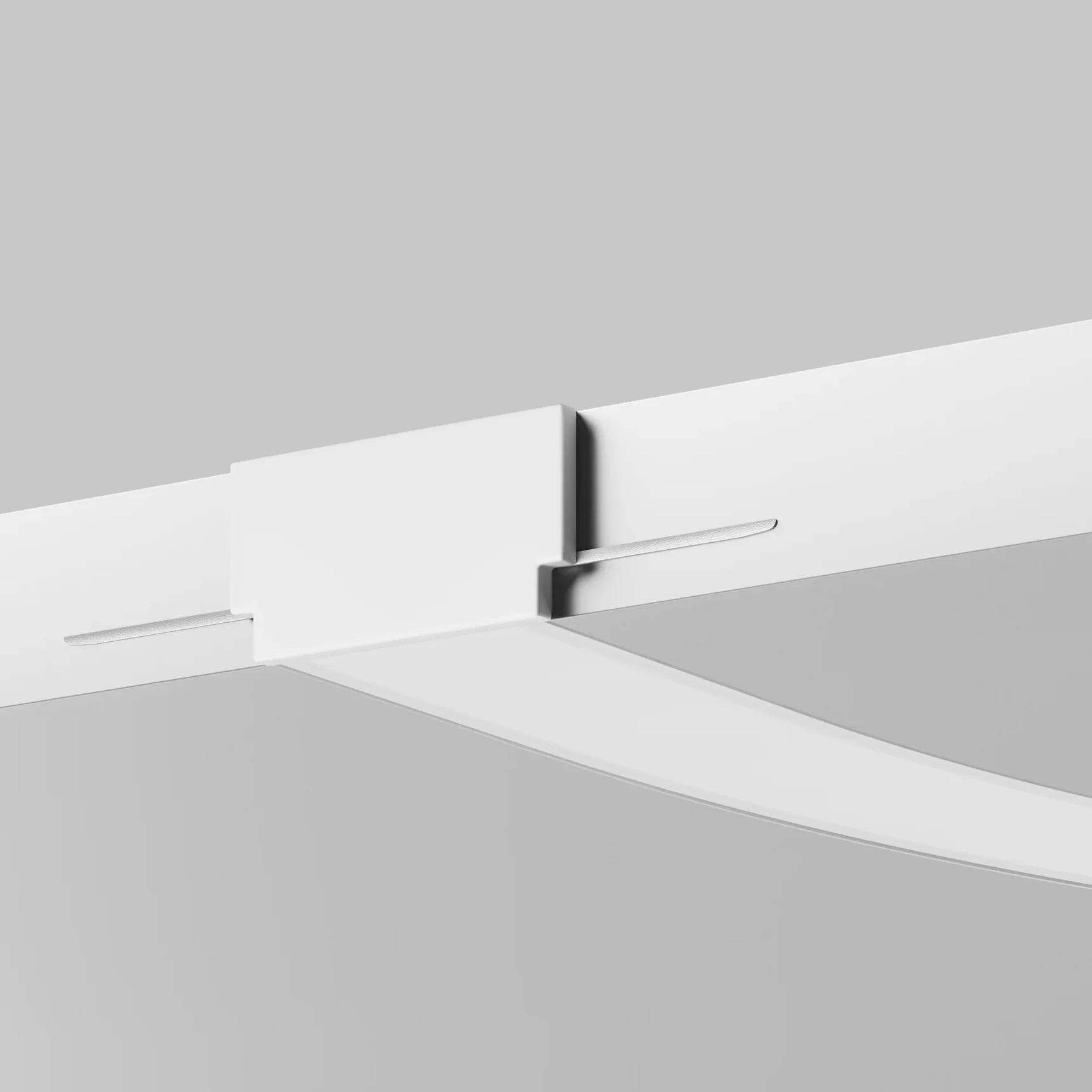 Алюминиевый профиль встраиваемый с боковым изгибом ALM-6214SB-S-2M