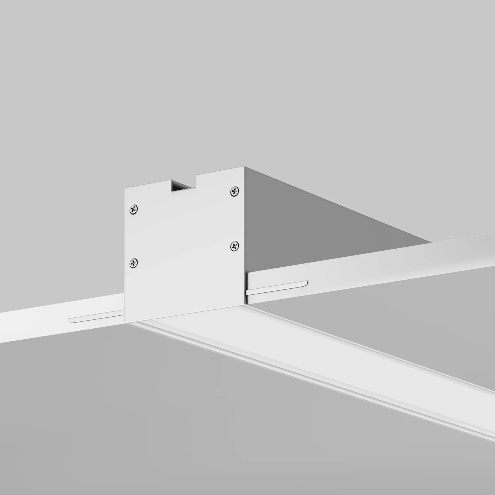 Алюминиевый профиль встраиваемый скрытого монтажа 72x36 (Серебро, 3 м), ALM-7236T-S-3M 636011