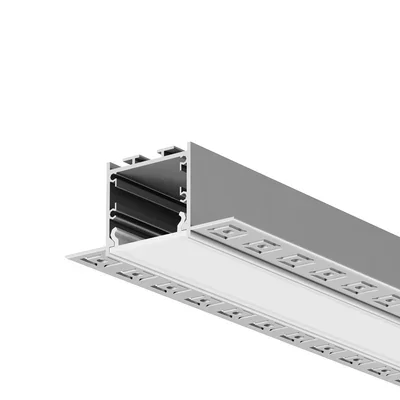 Алюминиевый профиль встраиваемый скрытого монтажа 72x36 (Серебро, 3 м), ALM-7236T-S-3M 636011