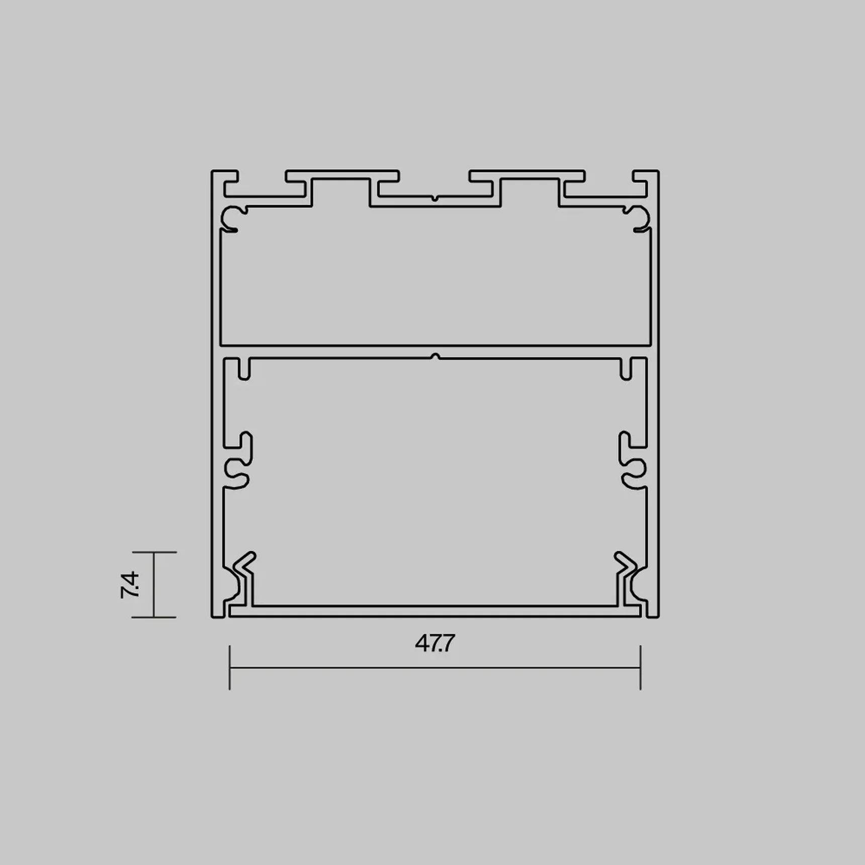 Рассеиватель для профиля 50×50 (Белый, 10 м), ALM-5050T-O-DF-10M 642050