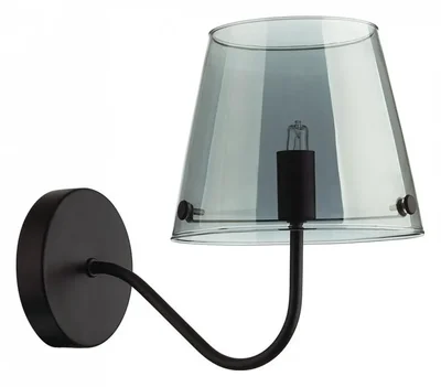 6570/1W MODERNI LN24 черный/дымчатый/металл/стекло Бра G9 1*20W 220V SMOKY