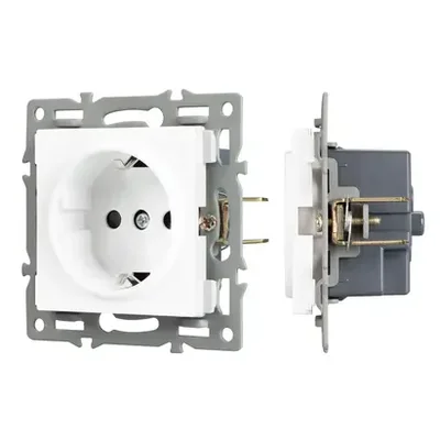Механизм электрической розетки SCT-MEU1-PL-WH (250V, 16A) (Arlight, -)