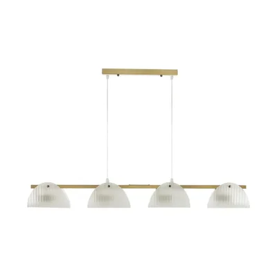 6571/4C NEOCLASSI LN25 медный/белый/металл/стекло Люстра потолочная E14 4*60W 220V FIORO