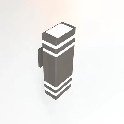 Фасадный светильник General GWL-2MR16-GU10-S-IP65 Графит с двойным боковым рассеивателем Катет